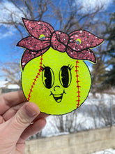 Load image into Gallery viewer, Baseball / Softball with Bow Freshie Mold
