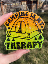 Load image into Gallery viewer, Camping is my Therapy Camper Campfire Freshie
