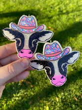 Load image into Gallery viewer, Cows with Cowboy Hat Vent Clip Freshie
