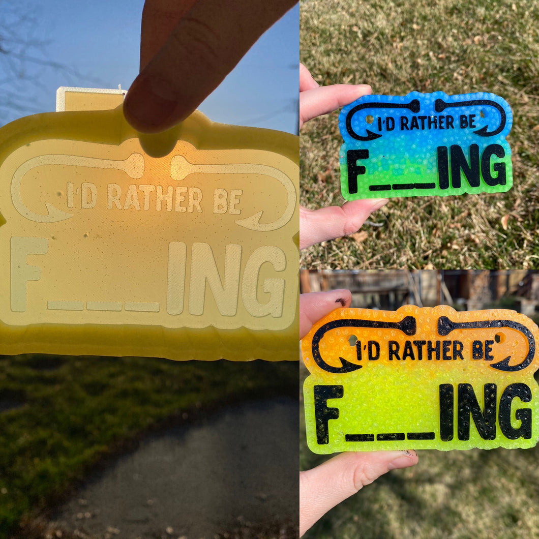 I'd Rather Be Fishing Mold