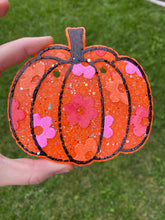 Load image into Gallery viewer, Flower Floral Pumpkin Freshie
