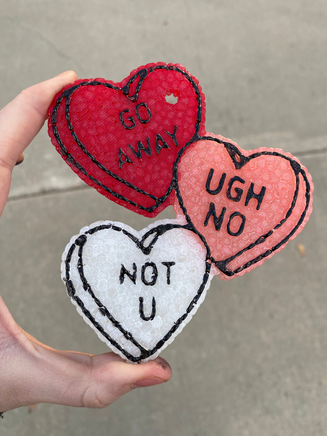 Anti Valentine Conversation Hearts Freshie