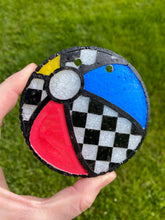 Load image into Gallery viewer, Checkerboard Plaid Beach Ball Mold
