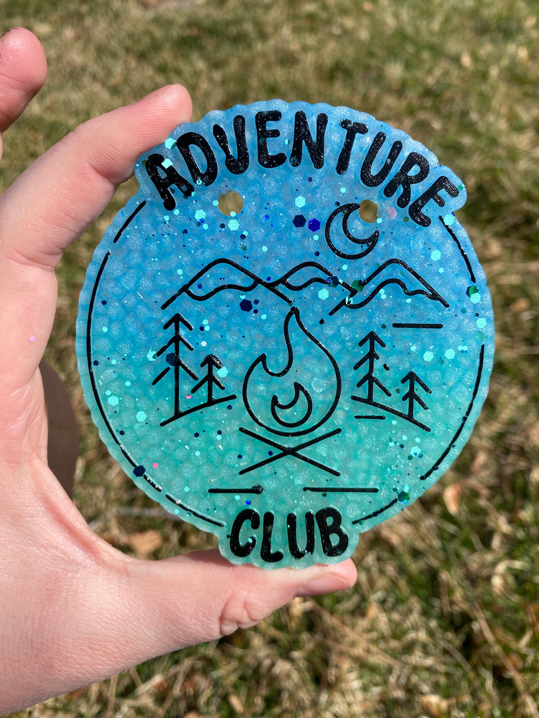 Adventure Club Camper Campfire Camping Freshie