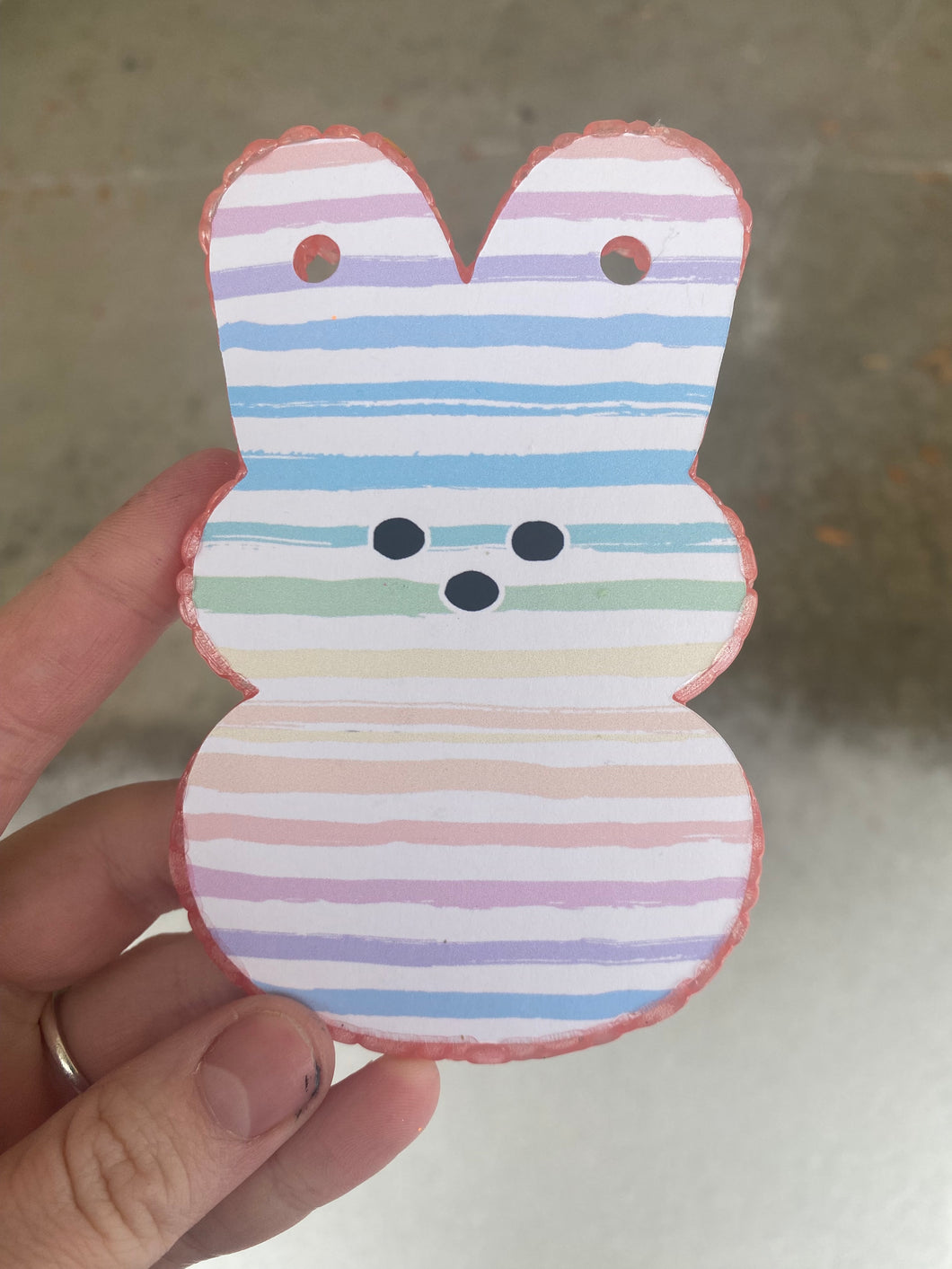 Printed Peep Bunny Freshie