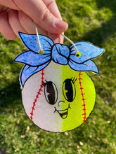 Load image into Gallery viewer, Baseball / Softball with Bow Freshie Mold
