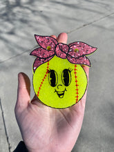 Load image into Gallery viewer, Baseball / Softball with Bow Freshie Mold
