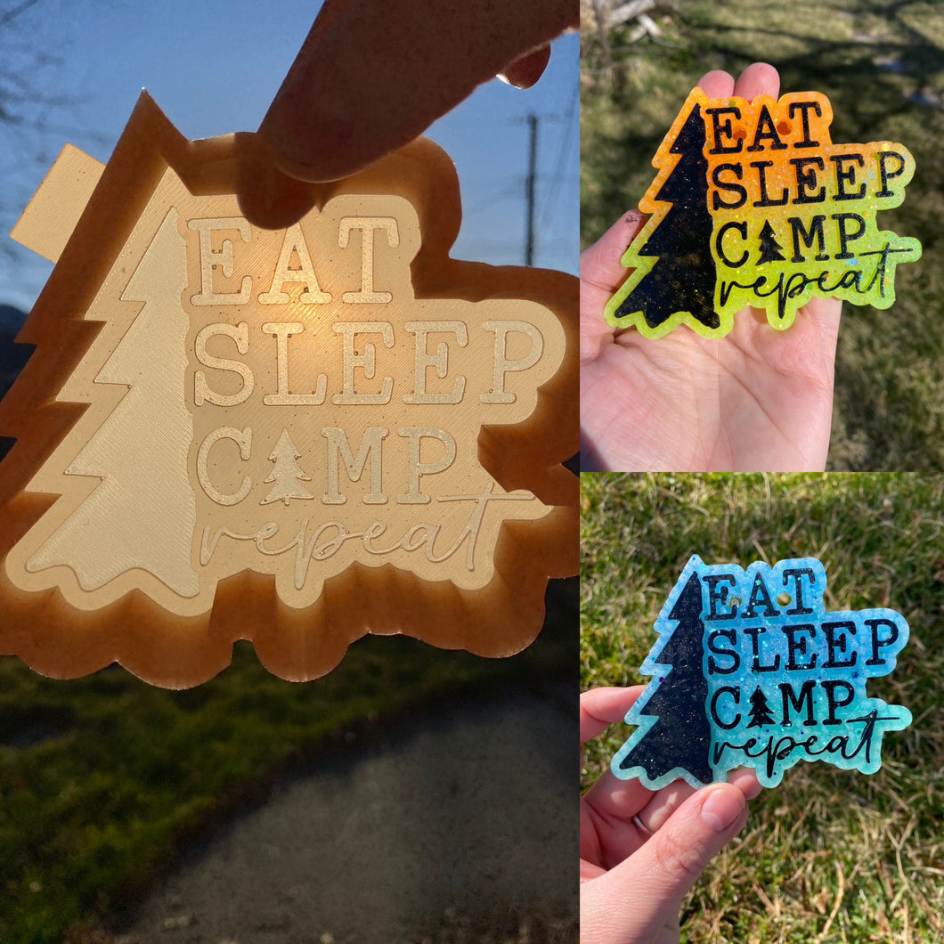 Eat Sleep Camp Repeat Mold