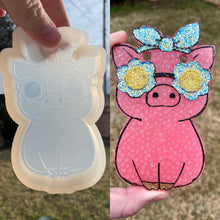 Load image into Gallery viewer, Pig with Flower Glasses Mold
