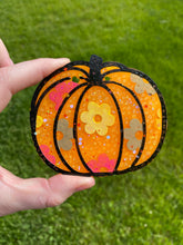 Load image into Gallery viewer, Flower Floral Pumpkin Freshie
