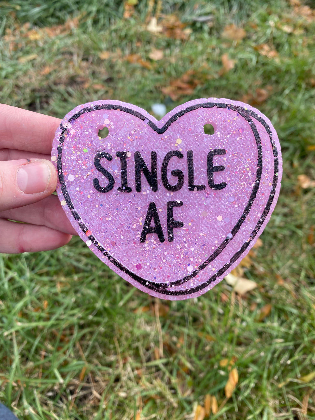 Single AF Conversation Heart Freshie