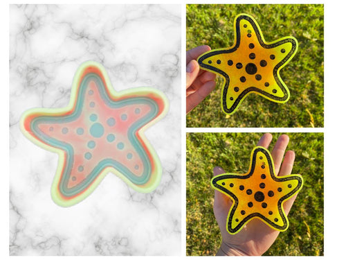 Sea Star Freshie Silicone Mold, aroma bead molds, freshie making supplies, animal freshie mold, bestselling freshie molds, starfish mold