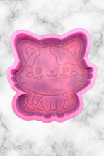 Load image into Gallery viewer, Kitten Freshie Mold, aroma bead molds, freshie making supplies, animal freshie molds, bestselling freshie molds, cat freshie molds
