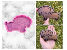 Load image into Gallery viewer, Dachshund Freshie Mold, Weiner Dog Freshie Mold, Dog Breed Freshie Molds, Yorkshire Terrier Freshie Mold, Heat Safe Silicone Mold
