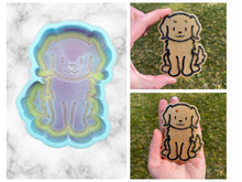 Load image into Gallery viewer, Golden Retriever Freshie Mold, Dog Freshie Mold, Dog Breed Freshie Molds, Freshie Molds for Beginners, Heat Safe Silicone Mold
