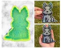 Load image into Gallery viewer, Scottish Terrier Freshie Mold, Dog Freshie Mold, Dog Breed Freshie Molds, Freshie Molds for Beginners, Heat Safe Silicone Mold
