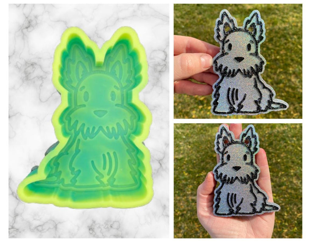 Scottish Terrier Freshie Mold, Dog Freshie Mold, Dog Breed Freshie Molds, Freshie Molds for Beginners, Heat Safe Silicone Mold