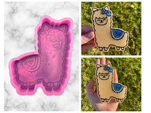 Load image into Gallery viewer, Llama Freshie Mold, aroma bead molds, freshie making supplies, animal freshie molds, bestselling freshie molds, alpaca freshie molds
