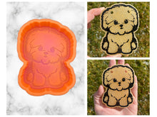 Load image into Gallery viewer, Maltese Freshie Mold, aroma bead molds, freshie making supplies, animal freshie molds, bestselling freshie molds, dog freshie molds
