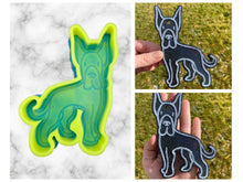 Load image into Gallery viewer, Great Dane Freshie Mold, aroma bead molds, freshie making supplies, animal freshie molds, bestselling freshie molds, dog freshie molds
