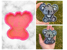 Load image into Gallery viewer, Koala Freshie Mold, Western Freshie Molds, Animal Freshie Molds, Zoo Animal Freshie Mold, Heat Safe Silicone Mold, Affordable Freshie Mold
