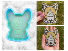 Load image into Gallery viewer, Corgi Freshie Mold, Dog Freshie Mold, Dog Breed Freshie Molds, Freshie Molds for Beginners, Heat Safe Silicone Mold, Simple Freshie mold
