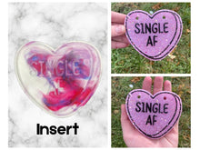 Load image into Gallery viewer, Conversation Heart Freshie Mold, Cardstock Freshie Molds with Inserts, Valentine Freshie Molds, Heart Freshie Mold, Freshie Making Supplies
