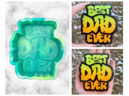 Best Dad Ever Freshie Mold, fathers day freshie mold, freshie making supplies, husband freshie ideas, dad freshie mold, car dad freshie mold