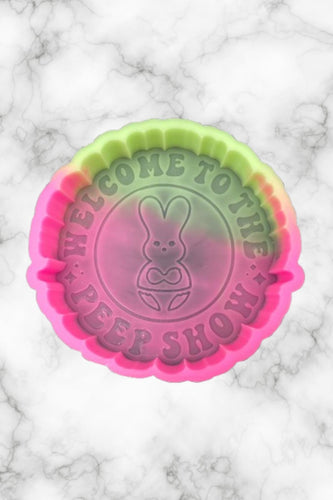 Peep Show Freshie Mold for easter, car freshie design oven safe silicone mold for resin easter mold for bath bomb, adult easter freshie mold