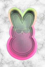 Load image into Gallery viewer, Bunny Freshie Mold for easter, car freshie designs oven safe silicone cross mold for resin cross easter mold for bath bombs, easter freshie
