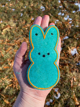 Load image into Gallery viewer, Bunny Freshie Mold for easter, car freshie designs oven safe silicone cross mold for resin cross easter mold for bath bombs, easter freshie
