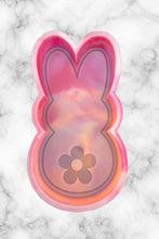 Load image into Gallery viewer, Flower Bunny Freshie Mold for easter, car freshie designs oven safe silicone cross mold for resin cross easter mold for bath bombs
