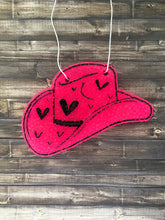 Load image into Gallery viewer, Cowboy Hat with Hearts Freshie
