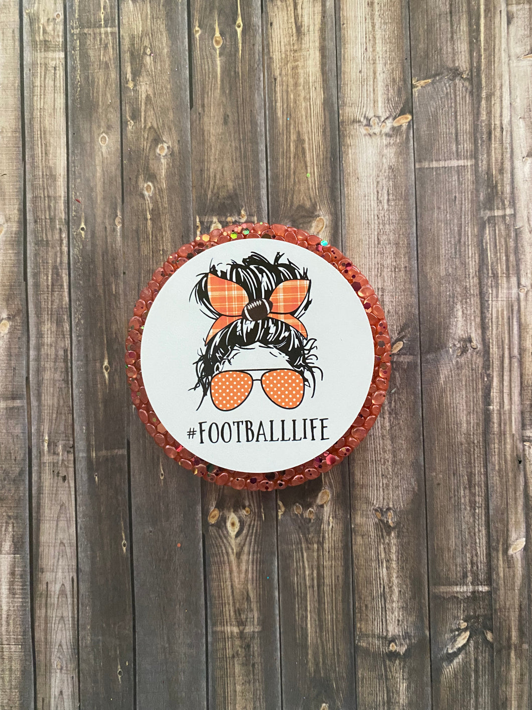 Football Life- Mom Bun Freshie