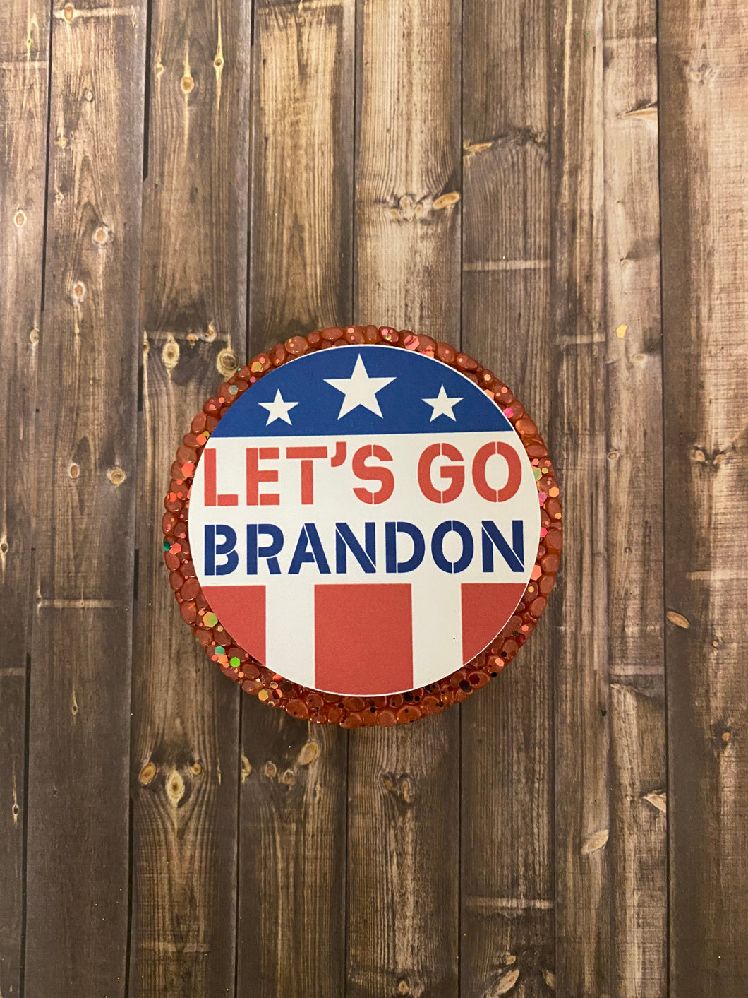 Let’s Go Brandon-stars and stripes Freshie