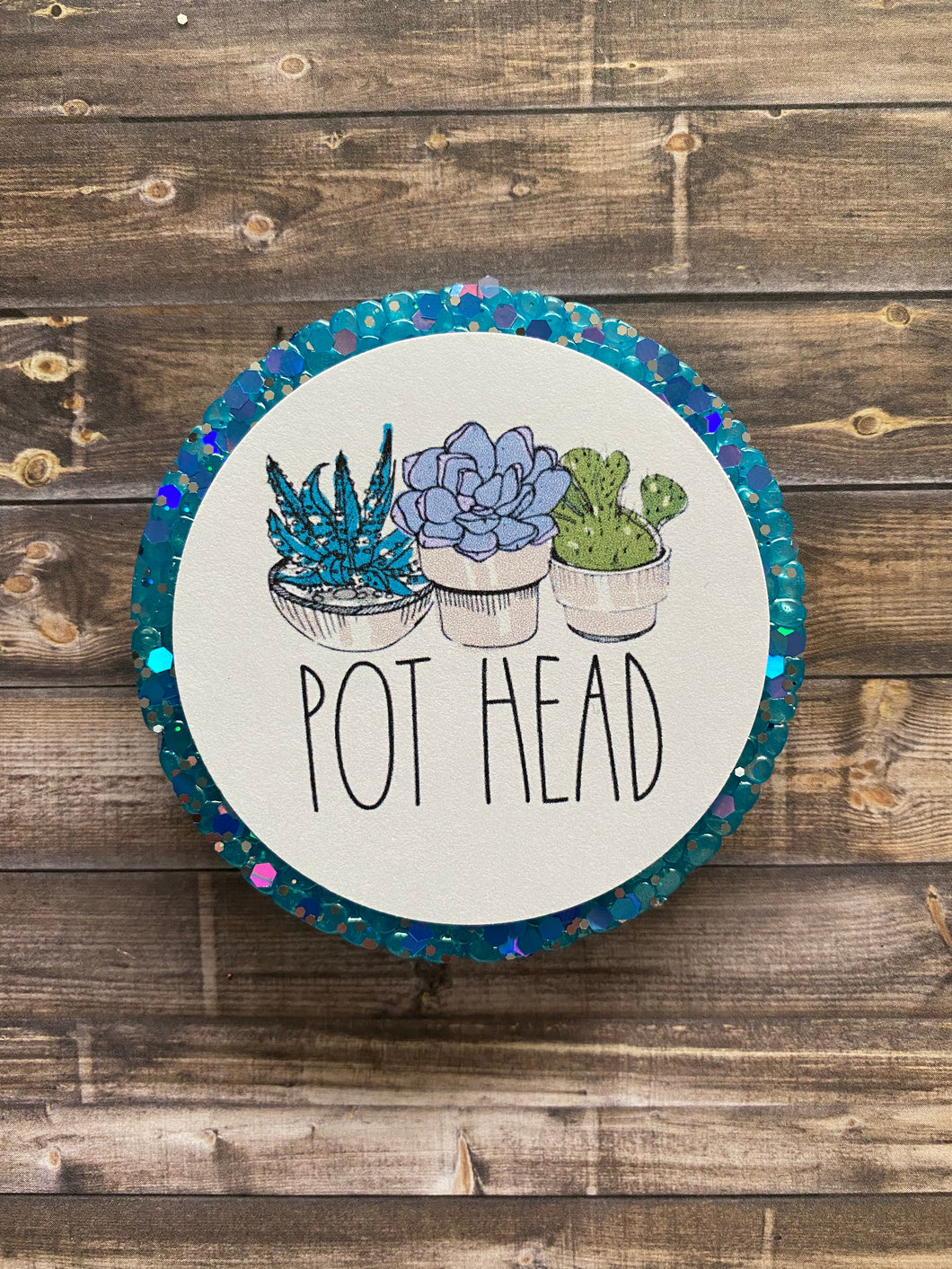 Pot Head- Succulents Freshie