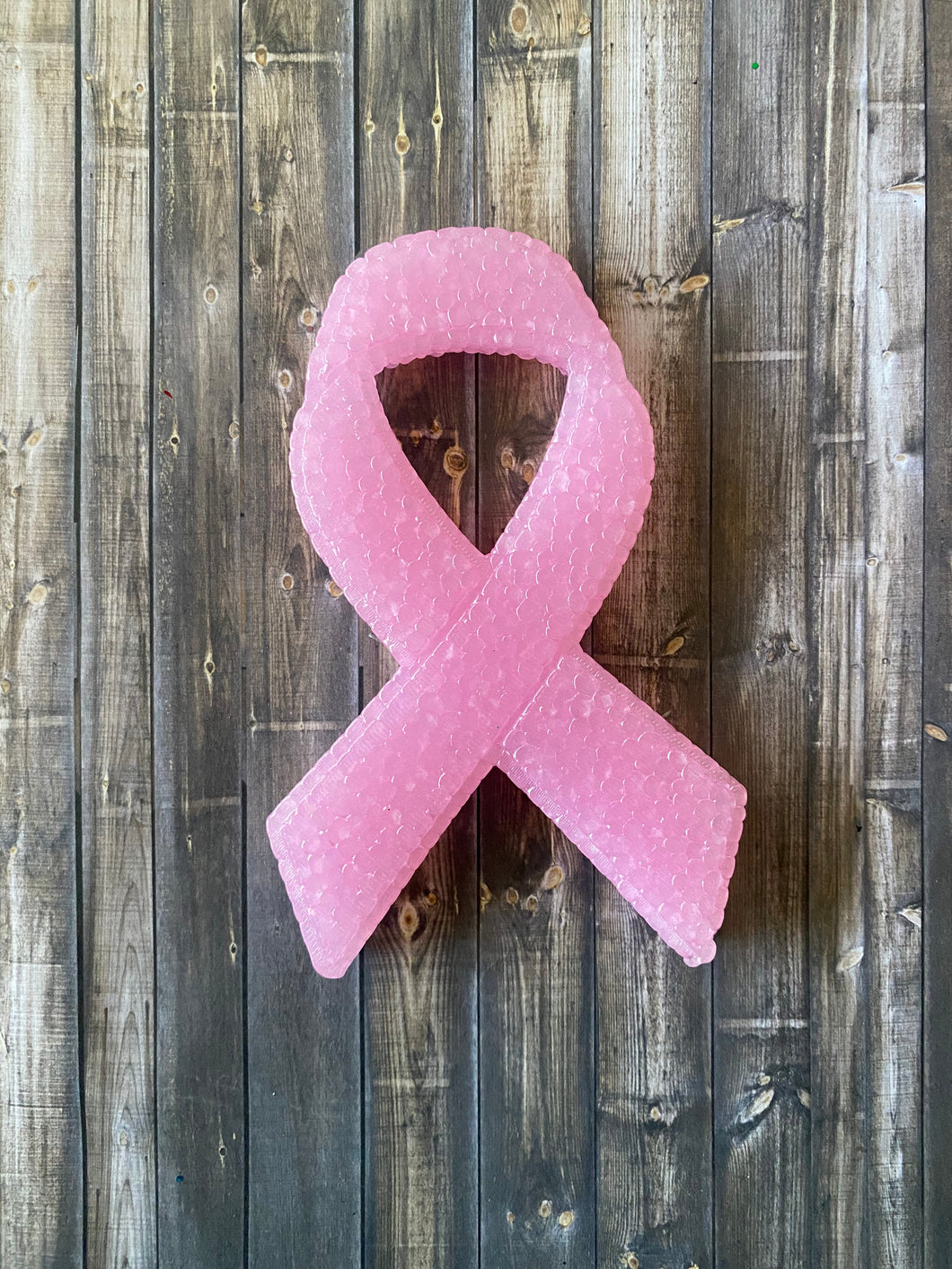 Pink Breast Cancer Ribbon Freshie